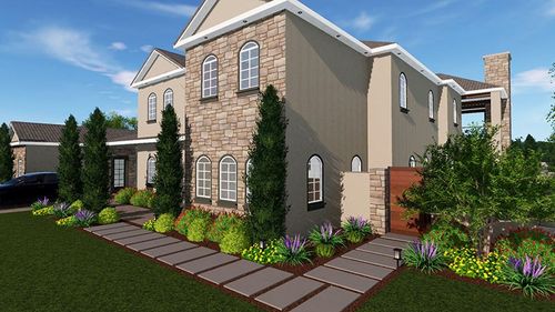 3D rendered landscape design