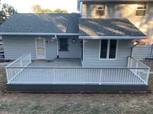 Grey and White Deck